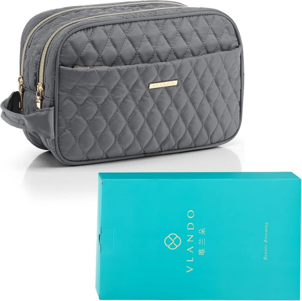 Vlando Toiletry Bag for Women,Makeup Cosmetics Travel Bag,Travel Toiletries - Image 7