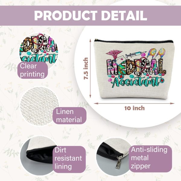 Medical Assistant Gifts, Trendy Western Medical Assistant Makeup Bag, Nurse - Image 6