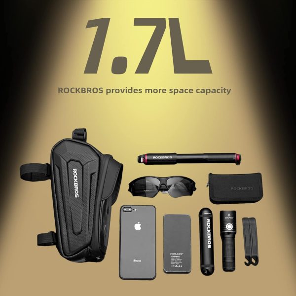 ROCKBROS Bike Bag Phone Mount Bag Bicycle Accessories Pouch, EVA Waterproof - Image 6