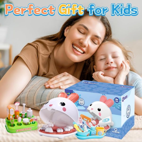 Dentist Kit Pretend Play Set, 31PCS Teeth Dental Tools Medical Accessories, - Image 8