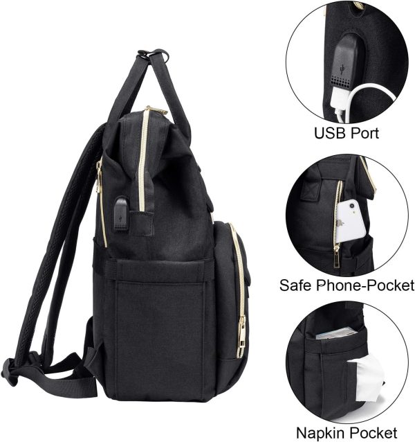 LOVEVOOK Nurse Backpack Laptop Backpack for Women with Stethoscope Case & - Image 5