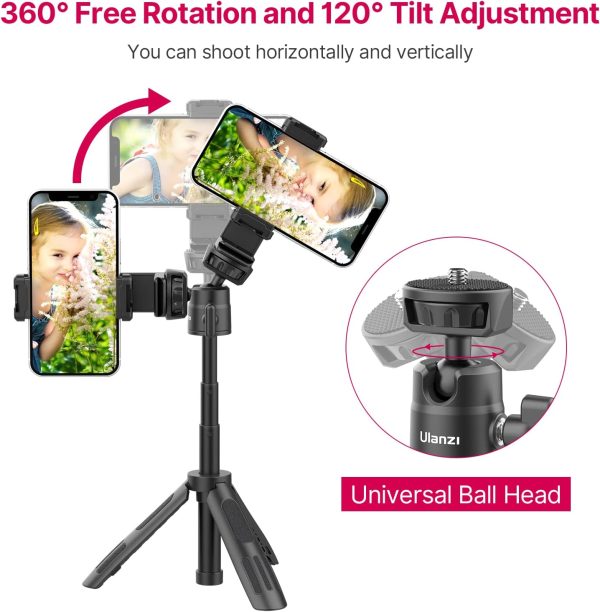 ULANZI M12 Extendable Selfie Stick for Action Camera, Portable Vlog Cell - Image 3