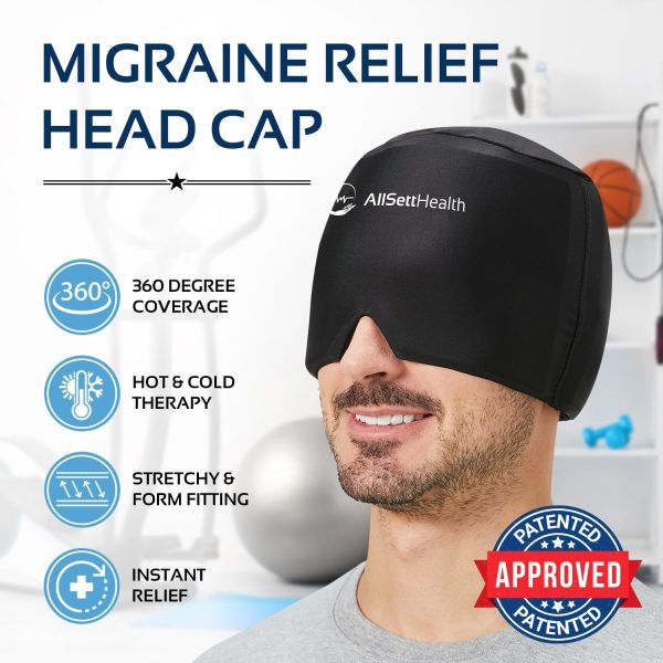 Migraine Relief Cap Ice Head Wrap Headache and Migraine Hat | Headache - Image 2