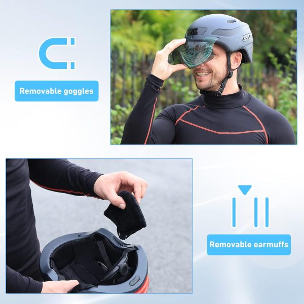 KRS-S1 Bike Helmets for Men Smart Helmets for Adults with 1080P 60 fps - Image 5
