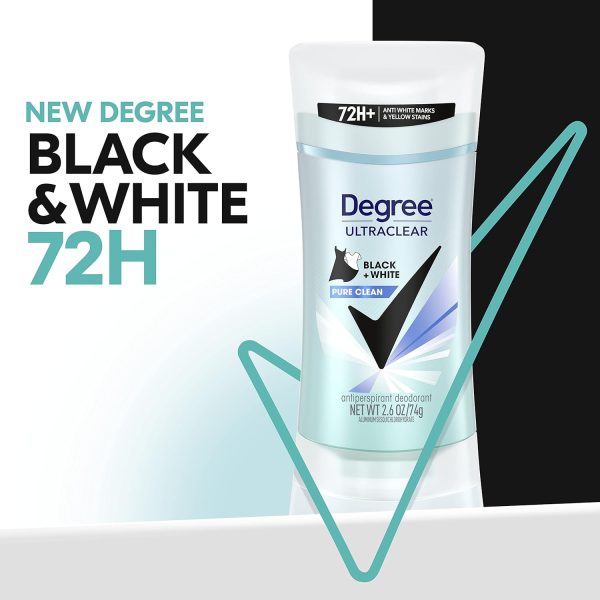 Degree Antiperspirant for Women Protects from Deodorant Stains Pure Clean - Image 3