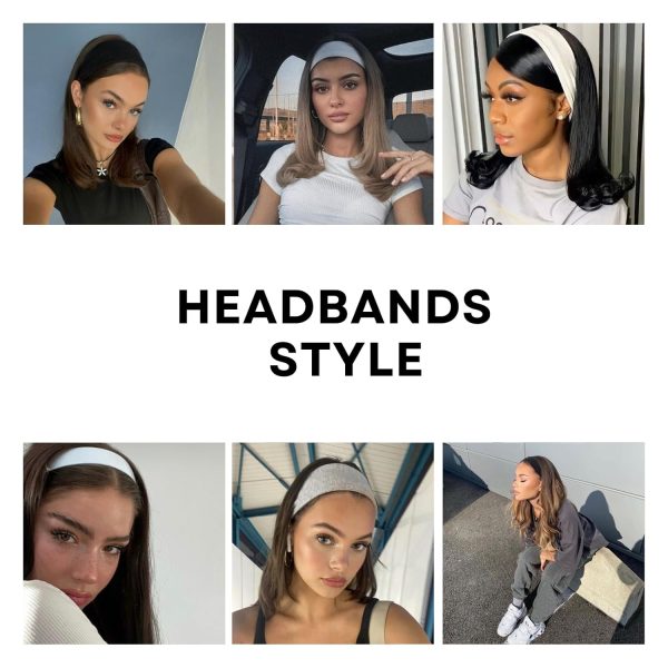 7 PCS Headbands for Women Cotton Non Slip Hair Bands Sweat Thick Headband - Image 8