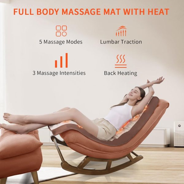 Full Body Massage Mat with Heat, Back Massager for Pain Relief Deep Tissue, - Image 2