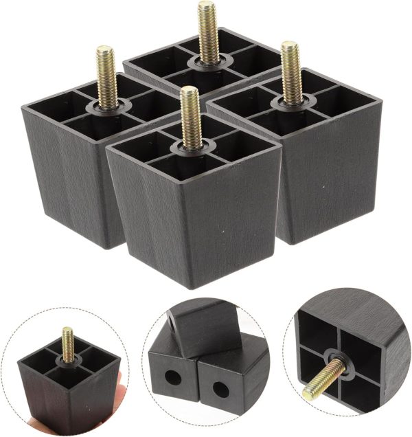 Gadpiparty 3sets Rubber Plastic Sofa Legs Furniture Leg Legs for Tables - Image 5