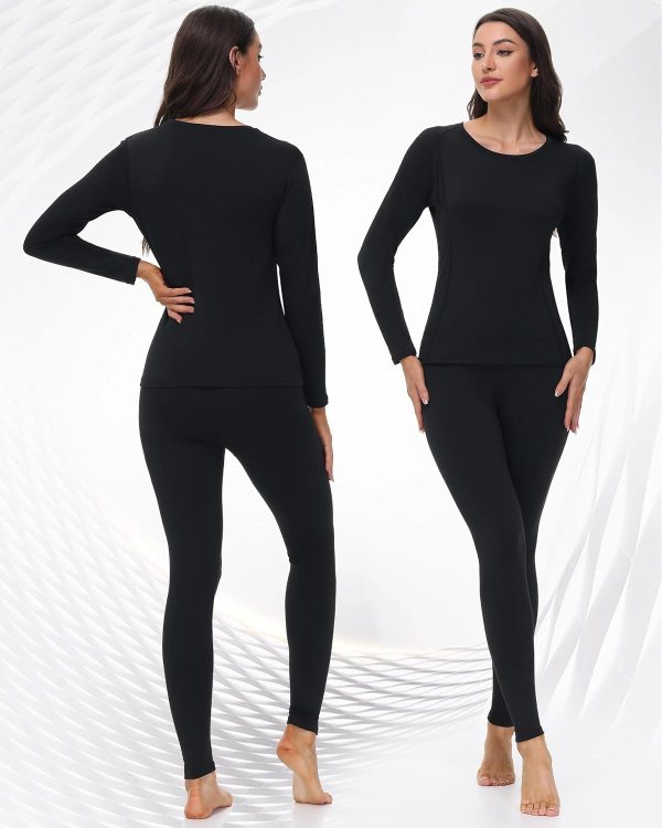 Thermal Underwear for Women Sets - Ultra-Soft Fleece Lined Long Johns Cold - Image 2