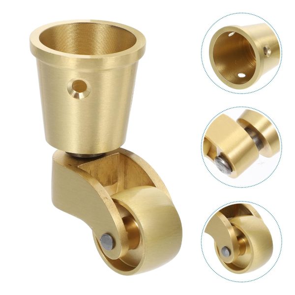 GARVALON 2pcs Furniture Swivel Casters Castors Sofa Trolley Chairs Mini - Image 8
