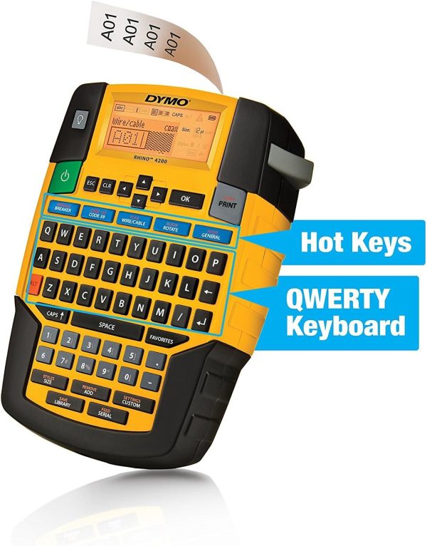 DYMO Rhino 4200 Industrial Label Maker Carry Case Kit with 1 Roll of 1/2" - Image 4