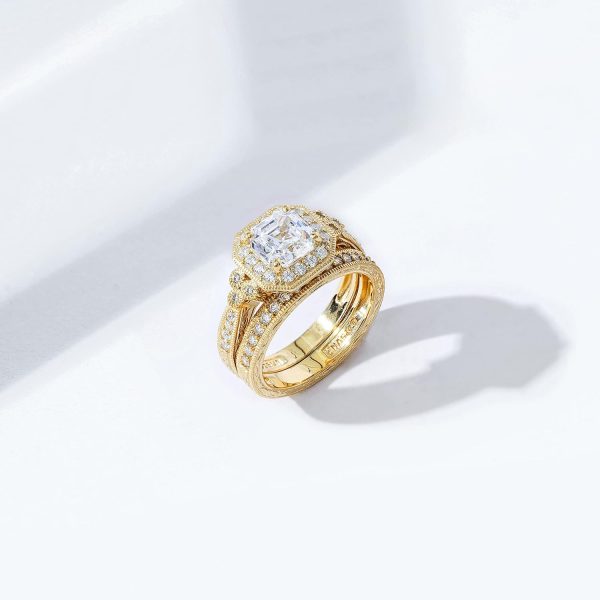 Amazon Essentials Platinum or Gold Plated Sterling Silver Antique Ring set - Image 6