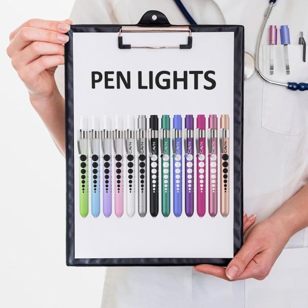 CAVN Pen Light with Pupil Gauge LED Penlight for Nurses Doctors, 2 Pcs - Image 6