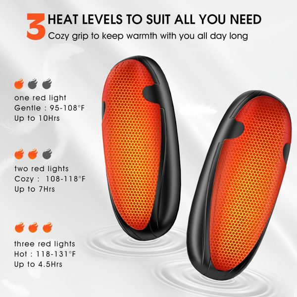 AI Hand Warmers Rechargeable with Charging Case, 2-Pack 14000mAh Magnetic - Image 4