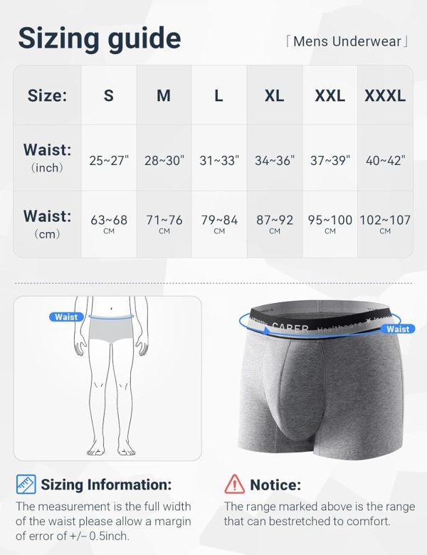 Incontinence Underwear for Men Washable 2 Pack Mens Incontinence Boxer - Image 5