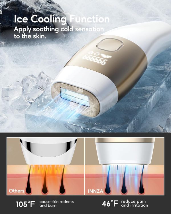 INNZA Laser Hair Removal with Ice Cooling Function for Women and - Image 2