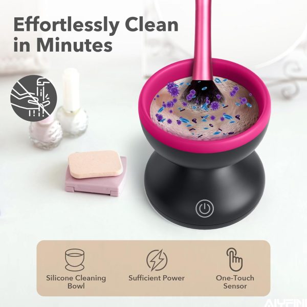 Electric Makeup Brush Cleaner Machine - Alyfini Portable Automatic USB - Image 3