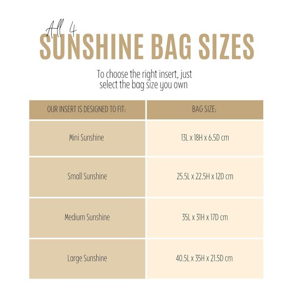 Sunshine Tote Organizer Insert, Sunshine Shopper Medium Insert, Mini - Image 2