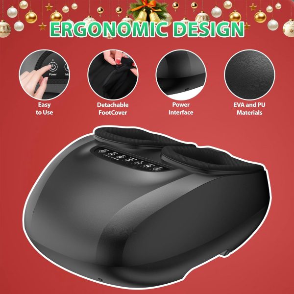 Foot Massager Machine with Heat, FSA & HSA Eligible, Shiatsu Deep Kneading - Image 6