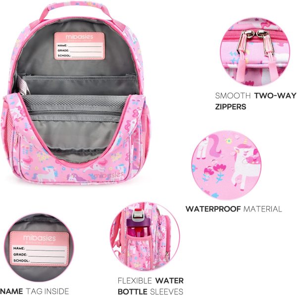 mibasies Girls Backpack for Elementary School, Backpack for Girls 5-8, - Image 6
