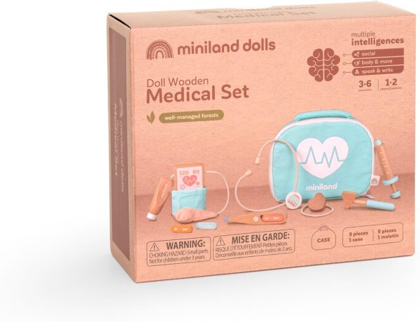 Miniland Doll Wooden Medical Set - Quality, ECO, Imaginative - Image 2