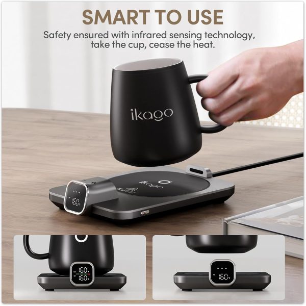 Smart Heated Coffee Mug Warmer & Mug Set - Heated Mug Warmer with Auto Shut - Image 5