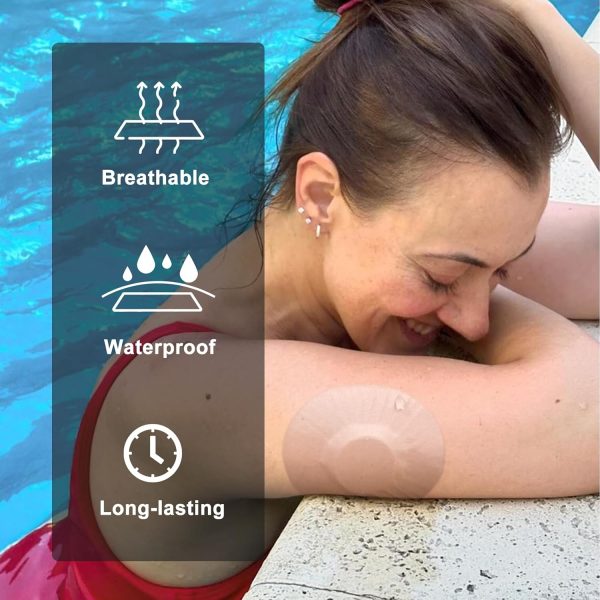 Carbou Freestyle Libre 2/3 Sensor Covers,20PCS Freestyle Adhesive Patches - Image 4