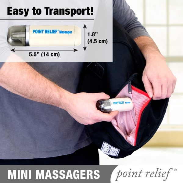 Point Relief 14-1050 Mini Massager for Handheld Targeted Massage Therapy - Image 5