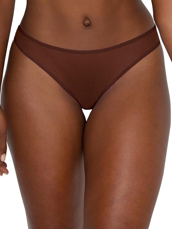 Smart & Sexy Women's Mesh & Lace Cheeky Brief Panties, Available in Multi - Image 2