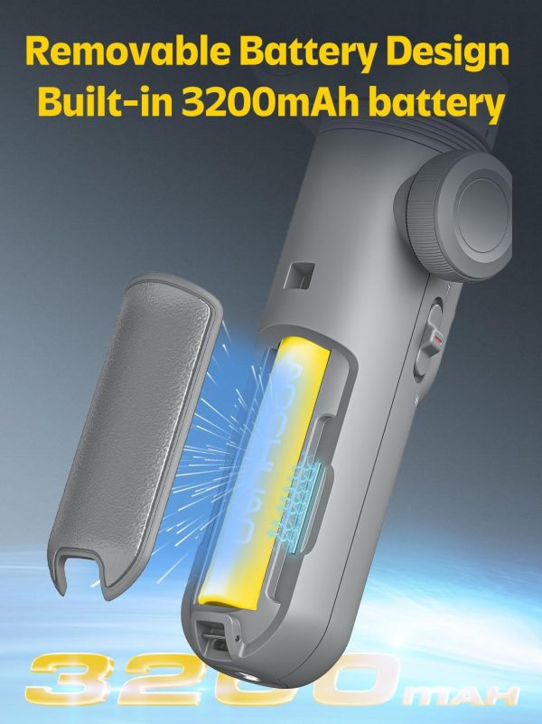 Professional Gimbal Stabilizer for Smartphone w/Wireless Charging OLED - Image 4