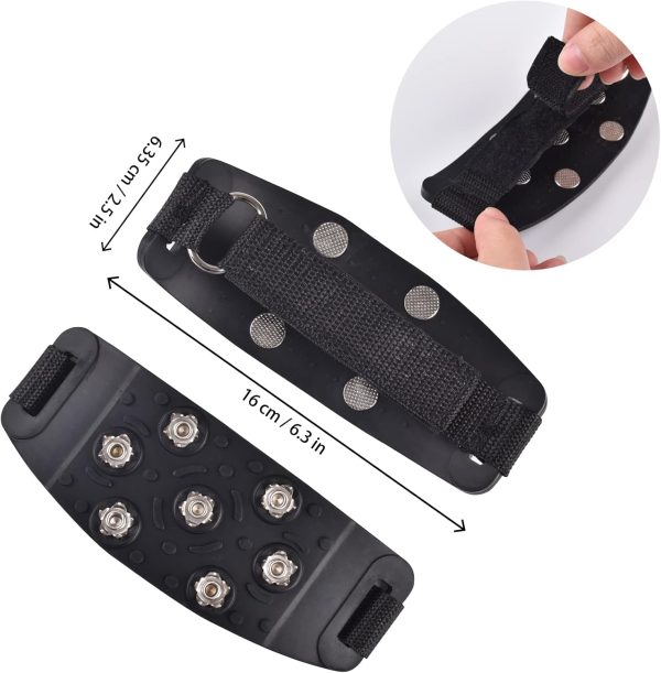 Crampon Traction Ice Cleats for Boots Anti Slip Shoe Grips, 7 Point Ice - Image 2
