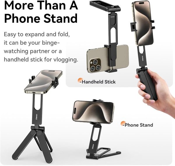 ULANZI MA26 Foldable Phone Tripod - Pocket Cell Phone Vlog Video Tripod - Image 3