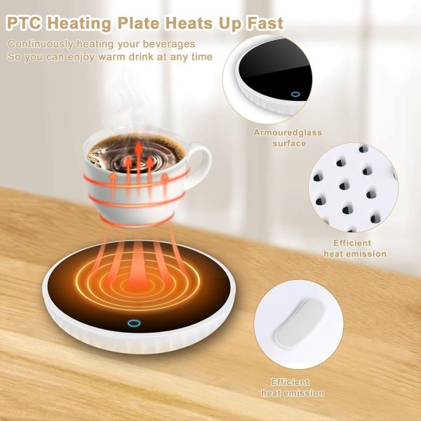 Mug Warmer Coffee Warmer, Coffee Mug | Cup Warmer for Desk, Smart Automatic - Image 5