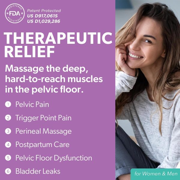 IntimateRose Vibrating Pelvic Wand, Pelvic Floor Muscle Trigger Point - Image 3
