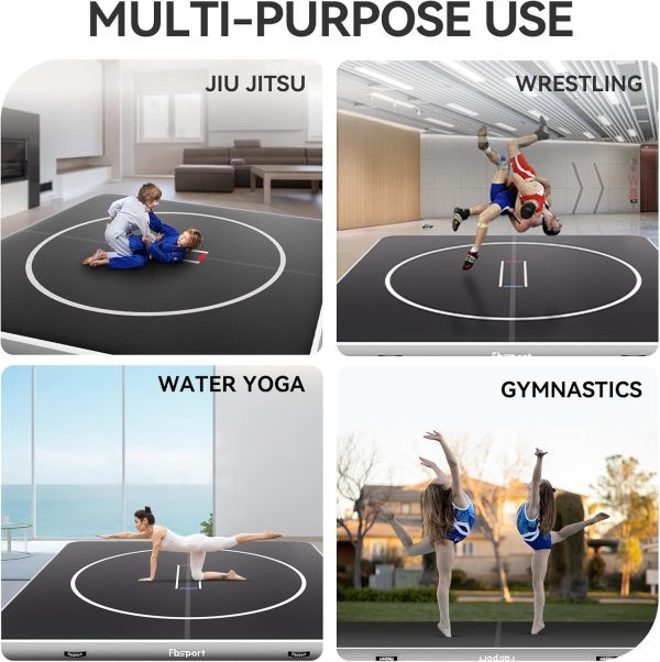 FBSPORT Inflatable Wrestling Mat 13ft /10ft /5ft, Outdoor and Indoor PVC - Image 7