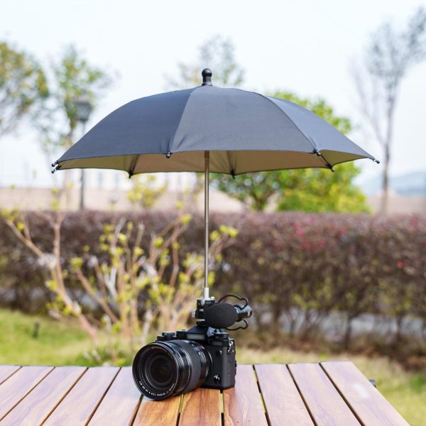 3 Level Height Adjustable Camera Hot Shoe Umbrella, Upgrade Camera Rain - Image 8