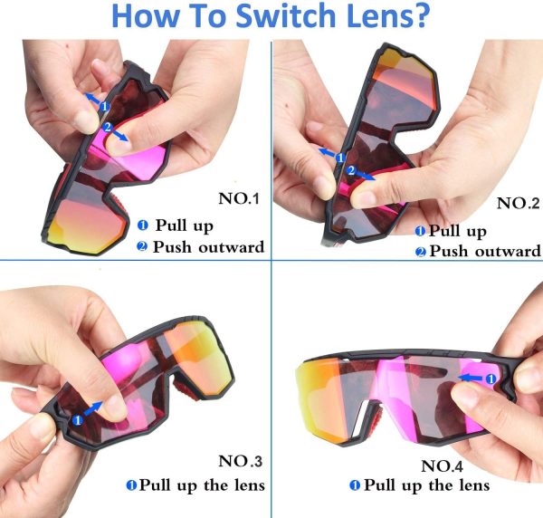 Polarized Sunglasses Cycling Glasses for Adult and Youth Men Women - Image 6