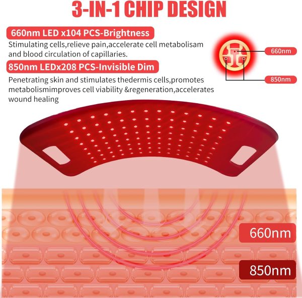 Red Light Therapy for Face and Body, Infrared Light Therapy Lamp with Stand - Image 5
