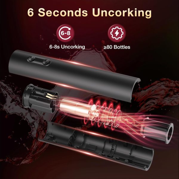 Electric Wine Opener - Battery Operated Wine Bottle Openers with Foil - Image 2
