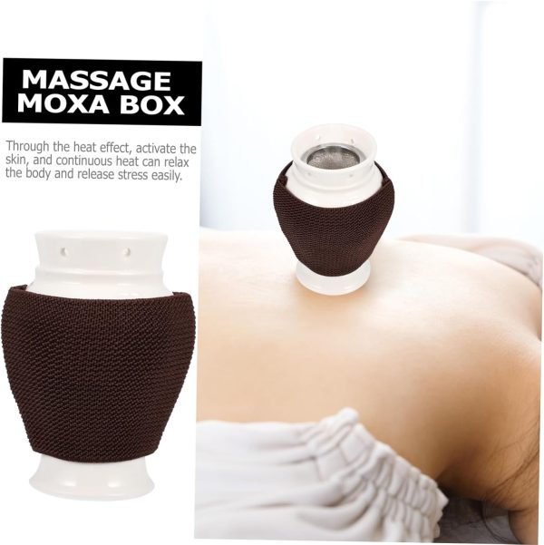 GARVALON 1pc Moxibustion Cup Face Massager Body Massage Roller Moxa Massage - Image 4