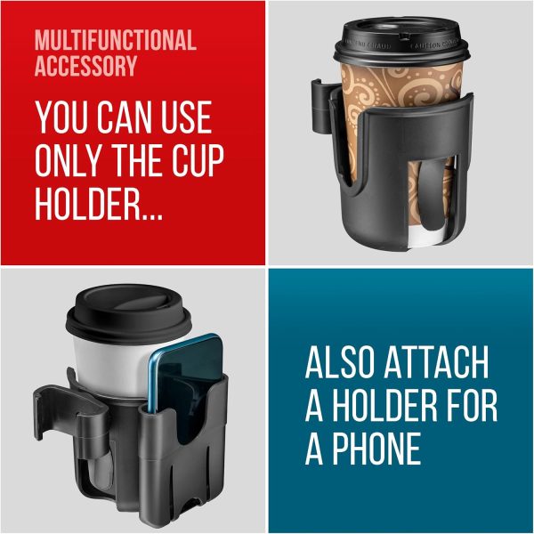 Clip-on Cup and Phone Holder, Compatible Exclusively with Drive Medical - Image 5