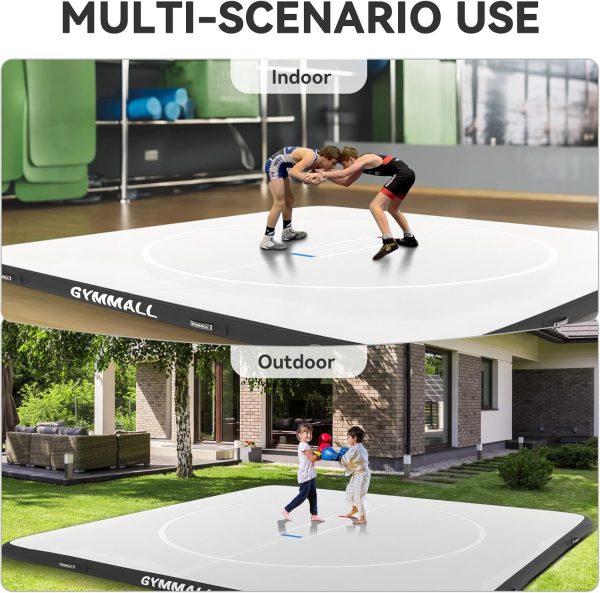 Wrestling Mat Inflatable 5FT/10FT/13FT, Foldable 4" Thick Jiu Jitsu Mats - Image 7