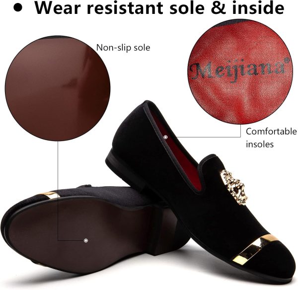 Meijiana Men's Fashion Classic Loafers Luxury Loafer Shoes and Weeding - Image 3