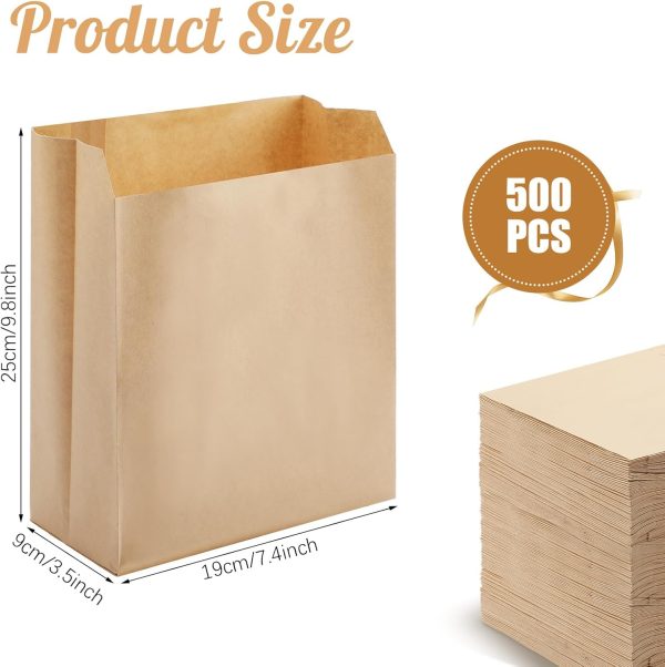 Tenceur 500 Pcs Waxed Sanitary Napkin Disposal Bags 7.5'' x 10'' x 3.5'' - Image 2