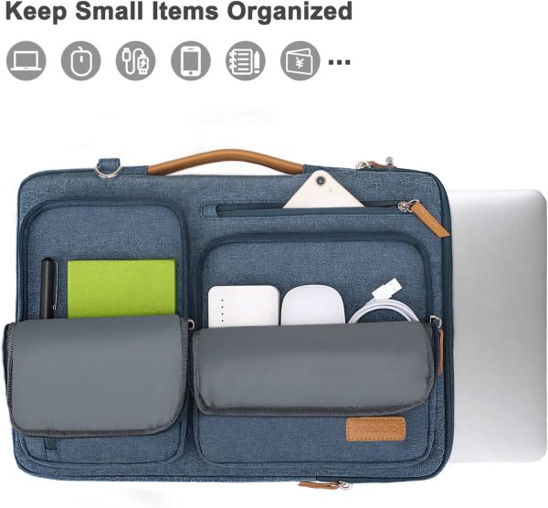 MOSISO 360 Protective Laptop Shoulder Bag,14 inch Computer Bag Compatible - Image 2