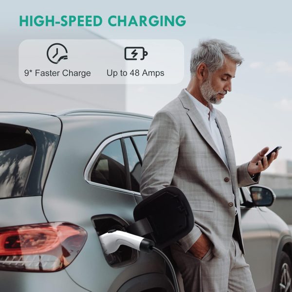 EV Charger Level 2, 48A 240V Electric Vehicle Charger with NEMA 14-50 Plug, - Image 2