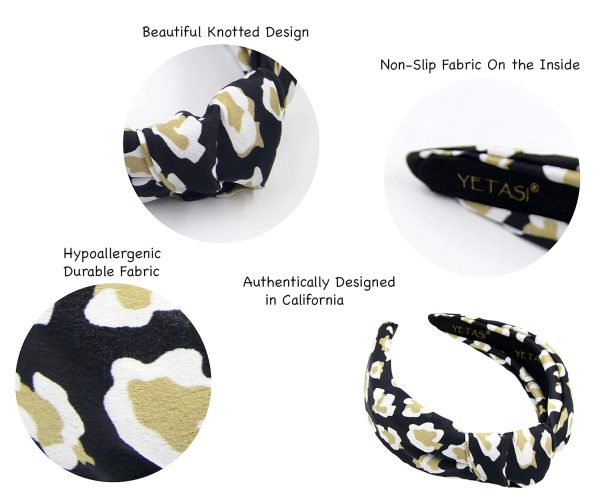 Satin Leopard Headbands for Women are Classy. Chic Cheetah Fashion Headband - Image 4