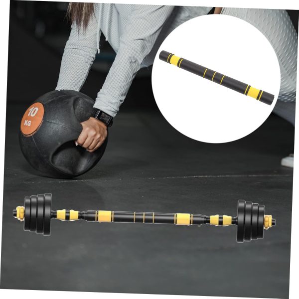 Dumbbell Bar Set Gym Bag Pull up Bars Grip Tape Adjustable Hanger Men - Image 9