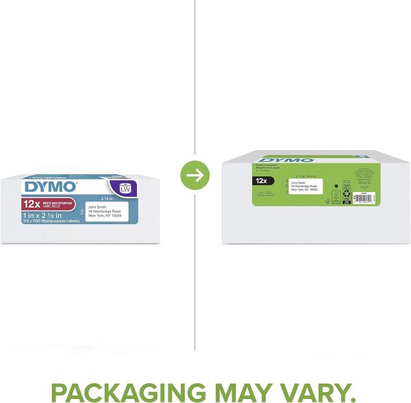 DYMO Authentic LW Multi-Purpose Labels for LabelWriter Label Printers, - Image 2