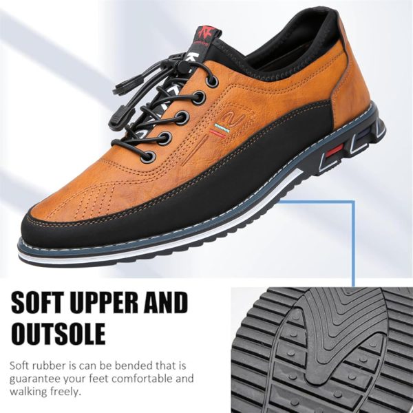 Mens Dress Shoes Casual Oxfords Lace-Up Lightweight Formal Business Shoes - Image 4
